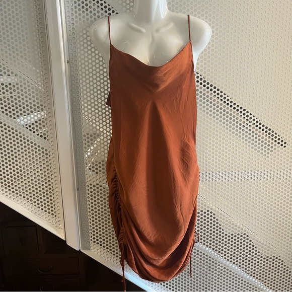 Free People Intimately Day to Night Midi Slip Dress Size Medium in Cinnabar NWT - Picture 7 of 13